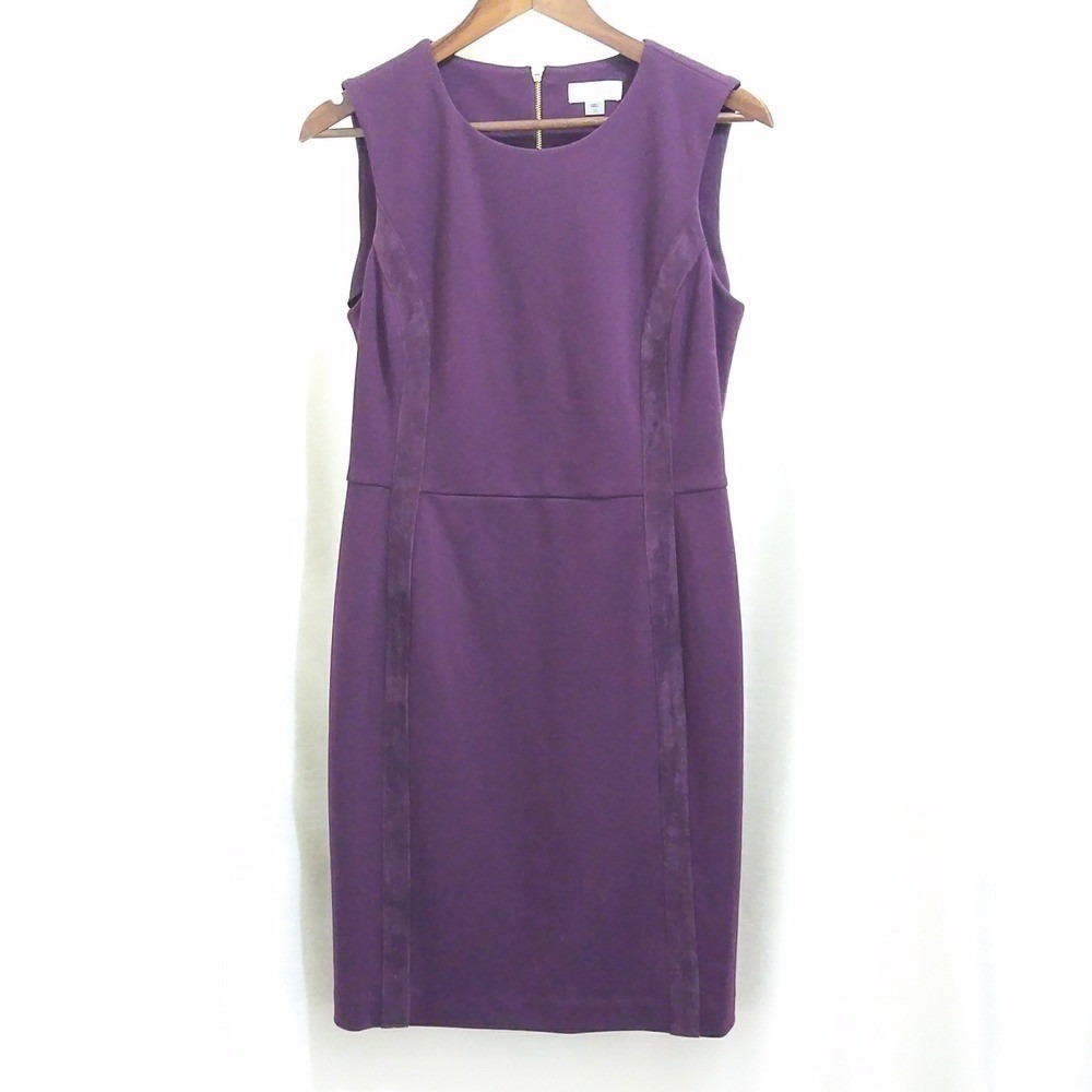 Calvin Klein Plum Sleeveless Bodycon Dress - Sz 10